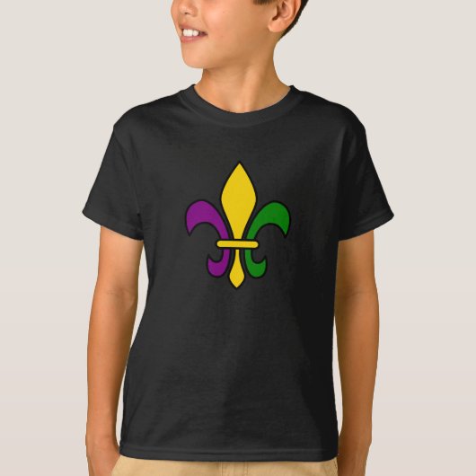 Mardi-Gras-Fleur-de-lys T-Shirt (Vorderseite)