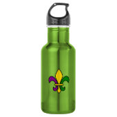 Mardi-Gras-Fleur-de-lys Trinkflasche (Vorderseite)