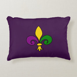 Mardi Gras fleur-de-lys Zierkissen