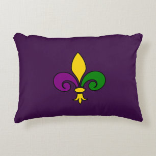 Mardi Gras fleur-de-lys Zierkissen