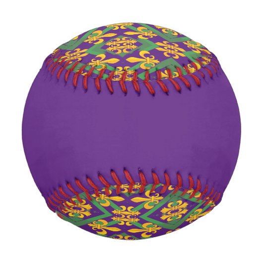 Mardi gras fleur di Lis Baseball (Rückseite)