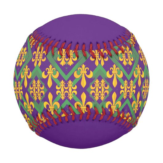 Mardi gras fleur di Lis Baseball (Vorderseite)