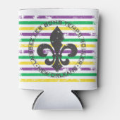 Mardi Gras Fleur di Lis Dosenkühler (Vorderseite)