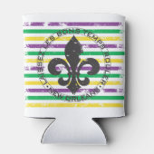 Mardi Gras Fleur di Lis Dosenkühler (Rückseite)
