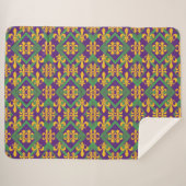 Mardi gras fleur di Lis Sherpadecke (Vorderseite (Horizontal))