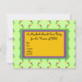 Mardi Gras Fleur Einladung (Rückseite)