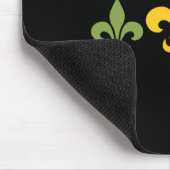 Mardi Gras Fleur Funny Niedlich Retro Mardi Gras F Mousepad (Ecke)