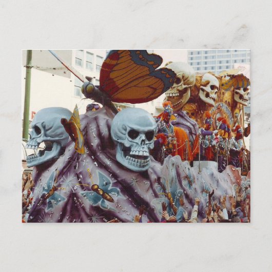 Mardi Gras Float Postkarte (Vorderseite)