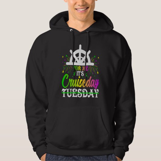 Mardi Gras For me It's Cruiseday celebrations para Hoodie (Vorderseite)