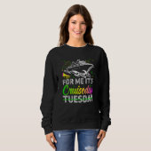 Mardi Gras For me It's Cruiseday celebrations para Sweatshirt (Vorne ganz)