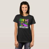 Mardi Gras For me It's Cruiseday celebrations para T-Shirt (Vorne ganz)