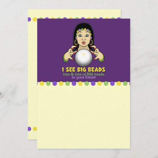 Mardi Gras Fortune Teller (Vorne/Hinten)