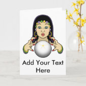 Mardi Gras Fortune Teller Karte (Gelbe Blume)