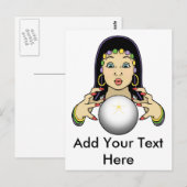 Mardi Gras Fortune Teller Postkarte (Vorne/Hinten)