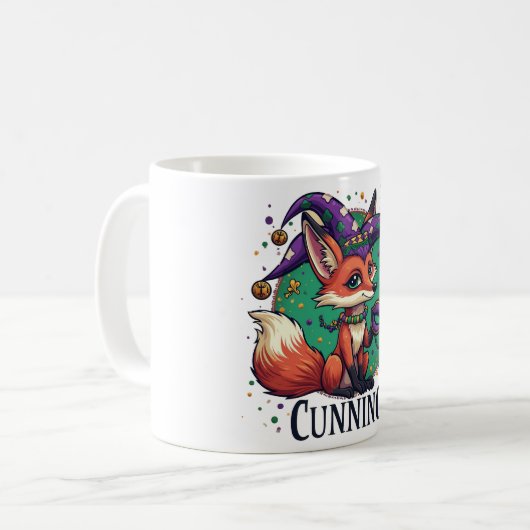 Mardi Gras Fox Tasse (Vorderseite Links)