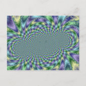 Mardi Gras - Fraktal Postkarte (Vorderseite)