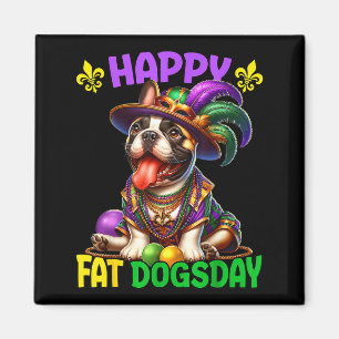 Mardi Gras Französische Bulldogge Fat Dogsday Fren Magnet