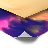 Mardi Gras Frau Mitte des Jahrhunderts mit Martini Poster (Ecke)