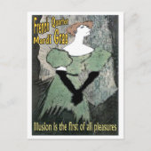 Mardi Gras French Quarter Postkarte (Vorderseite)