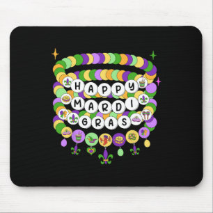 Mardi Gras Friendship Bracelet Mardi Gras Beads Ki Mousepad