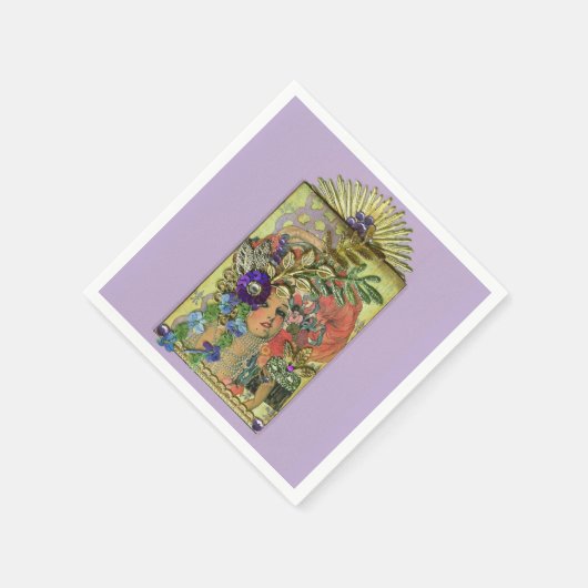 Mardi Gras Frolic Serviette (Ecke)