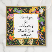 Mardi Gras Fun Geschenkanhänger (Rückseite)