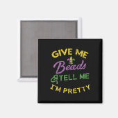Mardi Gras Funny Beads Einzigartiges Geschenk für  Magnet (Vorderseite/Rückseite)