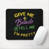 Mardi Gras Funny Beads Einzigartiges Geschenk für  Mousepad (Mit Mouse)