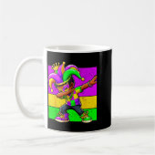 Mardi Gras Funny Dabbing Black Boy Jester Hat Kid  Kaffeetasse (Links)