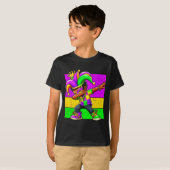 Mardi Gras Funny Dabbing Black Boy Jester Hat Kid  T-Shirt (Vorne ganz)