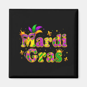 Mardi Gras für Frauen Kinder Jungen Mädchen Männer Magnet