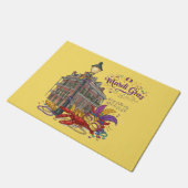 Mardi Gras Fußmatte (Schrägansicht)