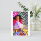 Mardi Gras Galaxy Queen Postkarte (Stehend Vorderseite)