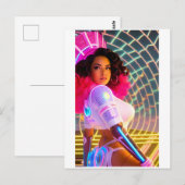 Mardi Gras Galaxy Queen Postkarte (Vorne/Hinten)