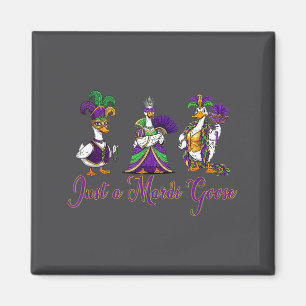 Mardi Gras Gans 2026 Geschenk Lustiges T-Shirt Män Magnet