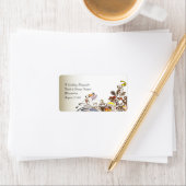 Mardi Gras Gastgeschenk Hochzeit Lip Balm Adressaufkleber (Insitu)