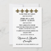 Mardi Gras Gator Einladung (Rückseite)