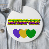 Mardi Gras Geburtstagskarl! Button (Beispiel)