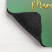Mardi Gras Gelb, Lila, grün Mousepad (Ecke)