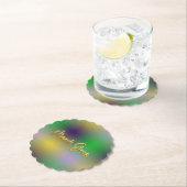 Mardi Gras Gelb, Lila, grün Untersetzer (Vor Ort)