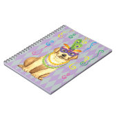 Mardi Gras Gelbe Labrador Notizblock (Linke Seite)