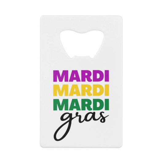 Mardi Gras Geldbeutel Flaschenöffner (Vorderseite)