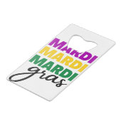 Mardi Gras Geldbeutel Flaschenöffner (Rückseite Schrägansicht)