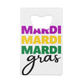 Mardi Gras Geldbeutel Flaschenöffner (Rückseite)