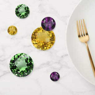 Mardi Gras Gemstones Konfetti