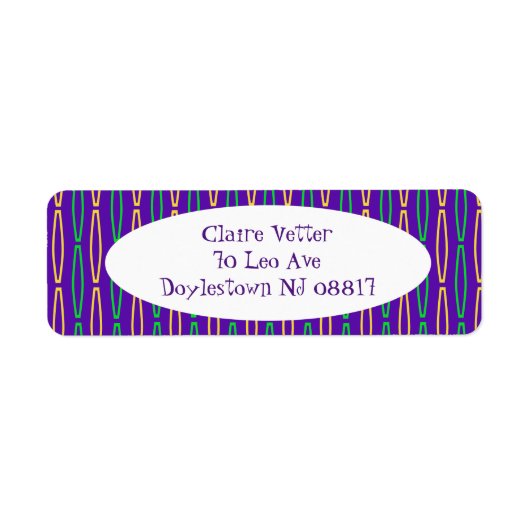 Mardi Gras Geometric Repeat (Vorne)