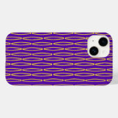 Mardi Gras Geometric Repeat Case-Mate iPhone Hülle (Rückseite (Horizontal))