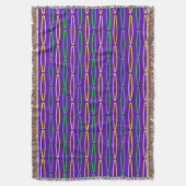 Mardi Gras Geometric Repeat Decke (Vorderseite Vertikal)