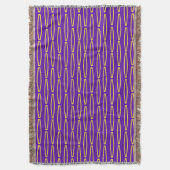 Mardi Gras Geometric Repeat Decke (Vorderseite Vertikal)