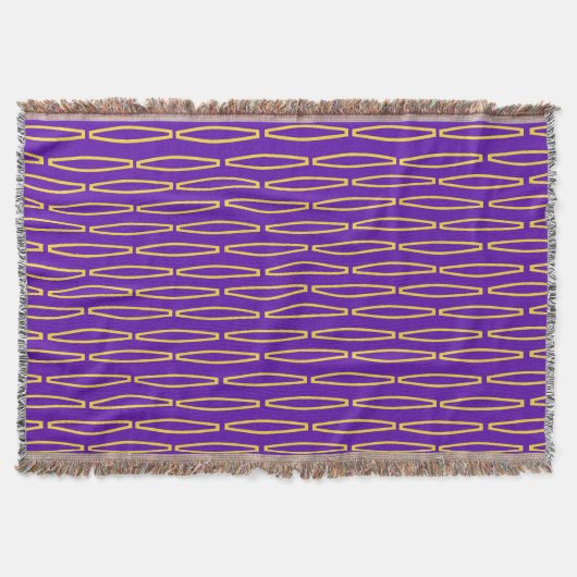 Mardi Gras Geometric Repeat Decke (Vorderseite)